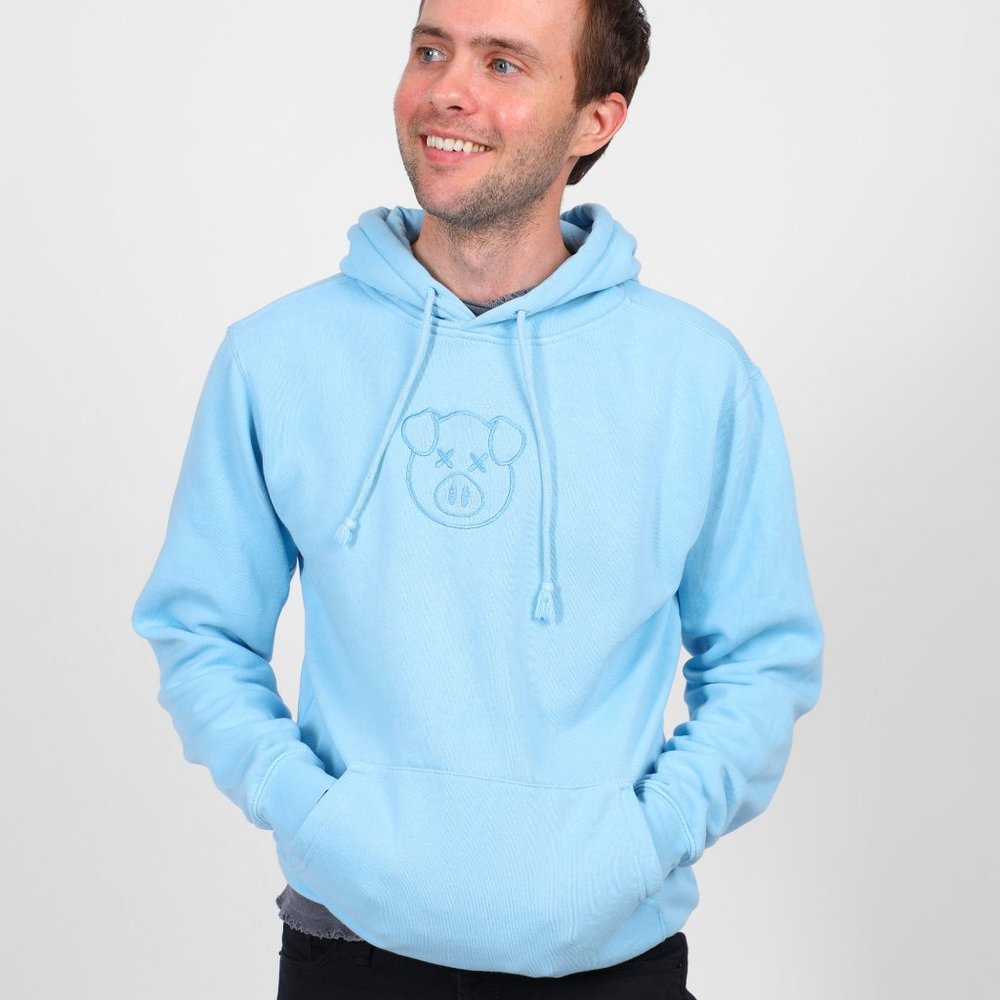Shane Dawson Merch Blue Pig Hoodie Authentic